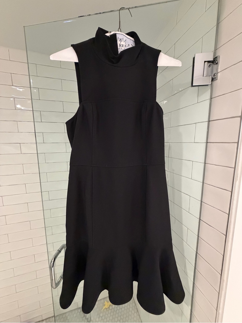 cinq a sept Black Sleeveless High-Neck Fit & Flare Dress